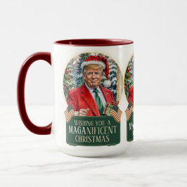 MAGA Jultrumpen Santa Snö Globe Large Mugg