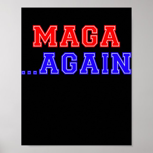 MAGA Konservativet Patriotic American Poster (Framsidan)