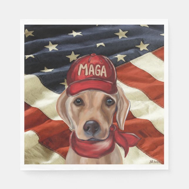 MAGA LABRADOR RETRIEVER PAPPERSSERVETT (Framsidan)