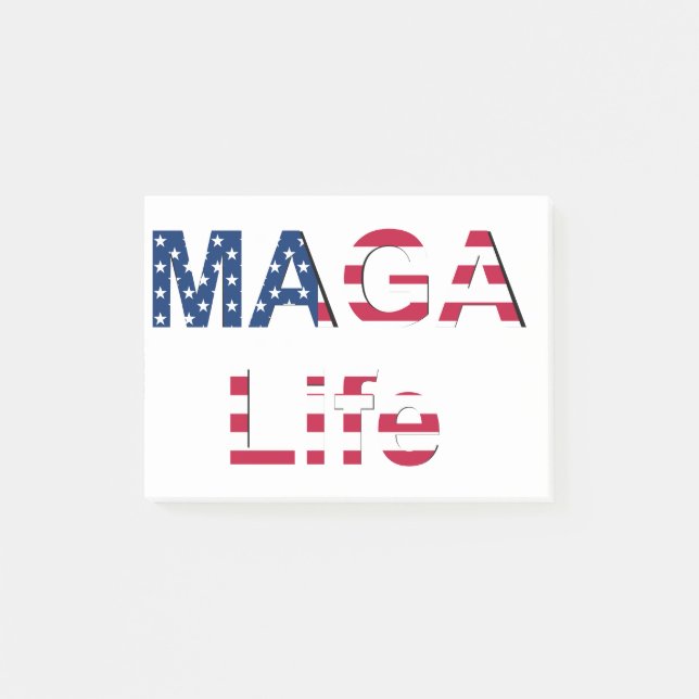 MAGA Life Post-it Block (Framsida)