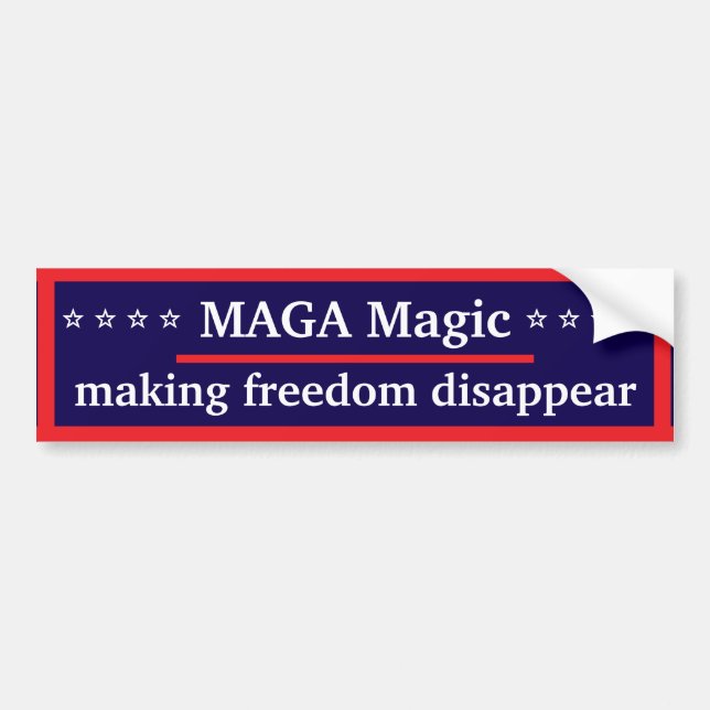 MAGA Magic Bumper Sticker Bildekal (Framsidan)