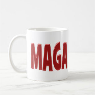 MAGA med röd halv text Kaffe Mugg