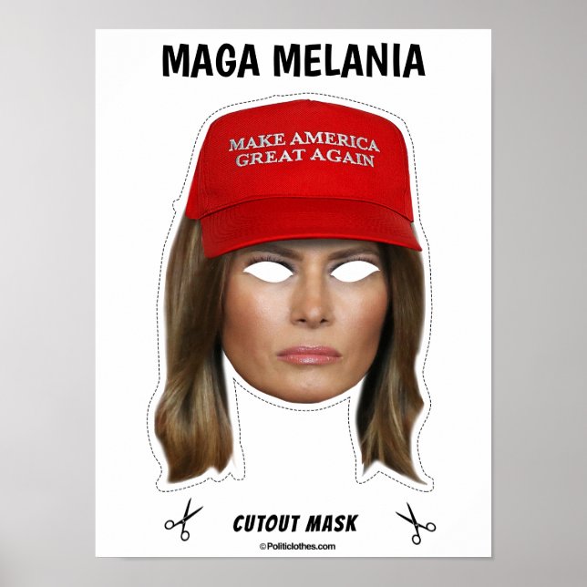 MAGA MELANIA Halloween Mask Poster (Framsidan)