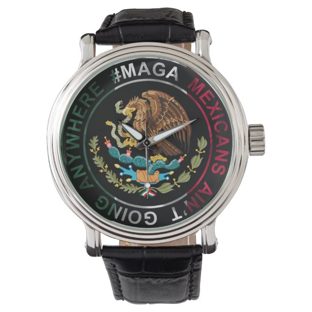 MAGA Mexiko går ingenstans Armbandsur (Framsida)