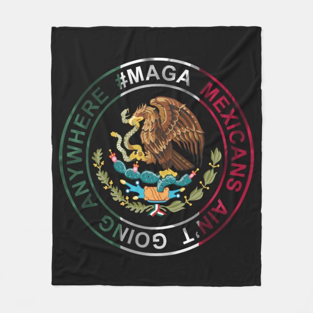 MAGA Mexiko går ingenstans Fleecefilt (Framsidan)