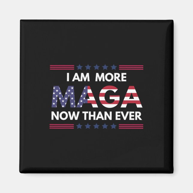 Maga nu än någonsin Trump Supporters Amerika Magnet (Framsidan)