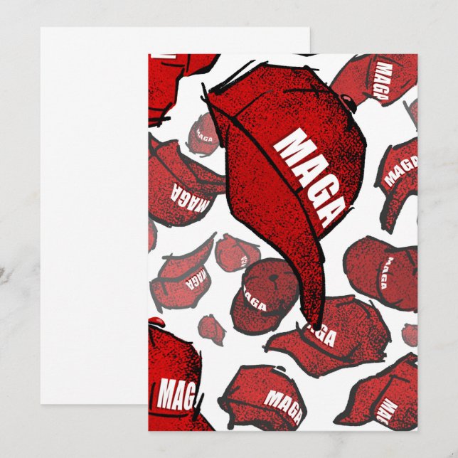MAGA PARTY-kort Inbjudningar (Fram/baksida)