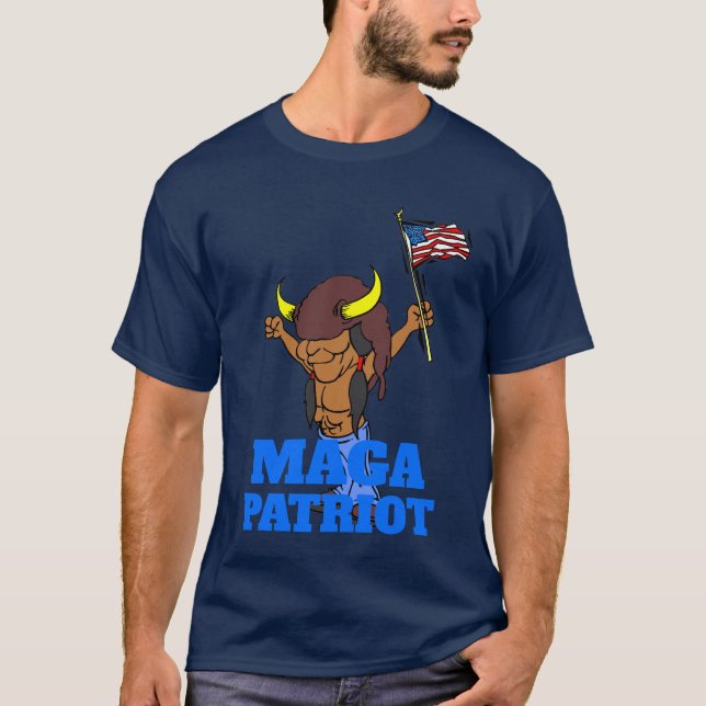 MAGA Patriot add text T-Shirt (Framsida)