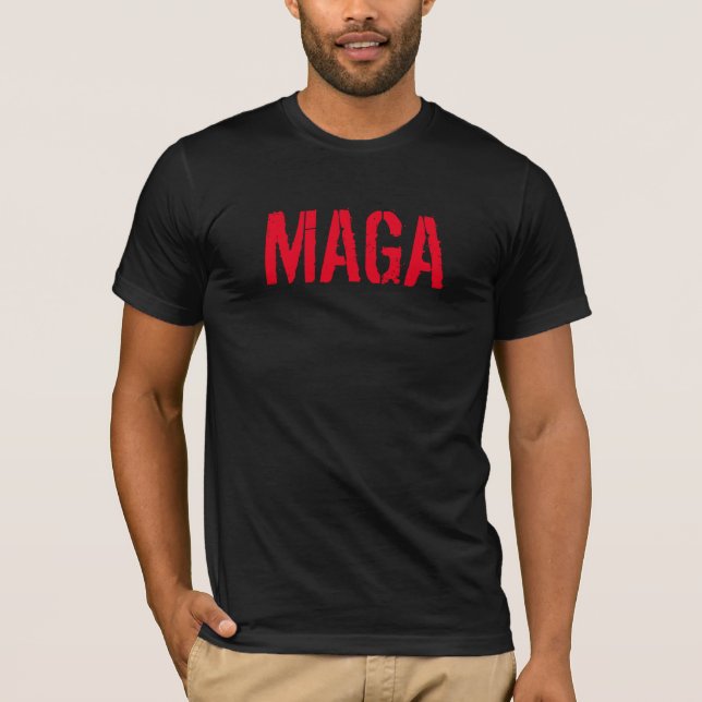 MAGA Patriotic American T Shirt (Framsida)