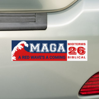 MAGA Red Wave 2026 Midterms Bildekal