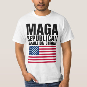 MAGA REPUBLICAN TRUMP 80 MILJONER STARK T SHIRT