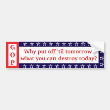 MAGA:s motto-stötfångare