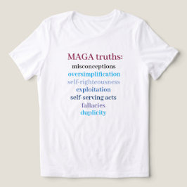MAGA-sanningar anti-MAGA-meddelande T Shirt