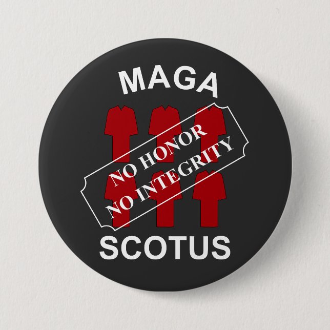 MAGA SCOTUS i vit text Knapp (Framsida)