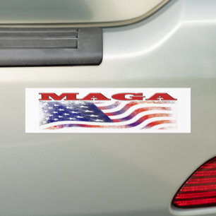 MAGA stars och stripes Bildekal
