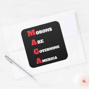 MAGA Sticker Fyrkantigt Klistermärke