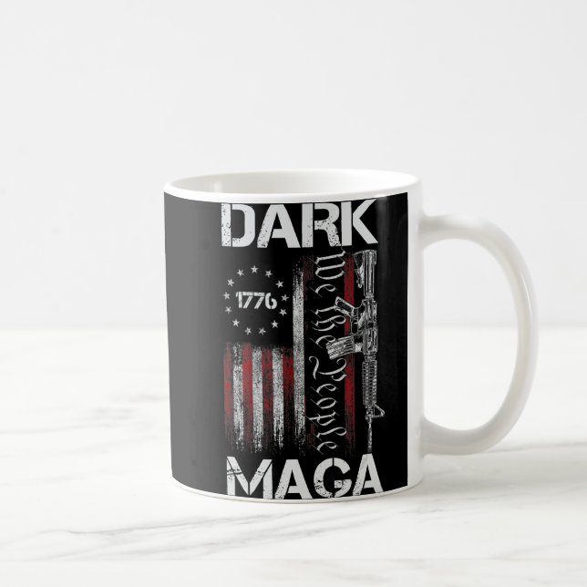 MAGA-SUPPORTTRUMP FÖR ANTI-BIDEN MÖRK KAFFEMUGG (Höger)