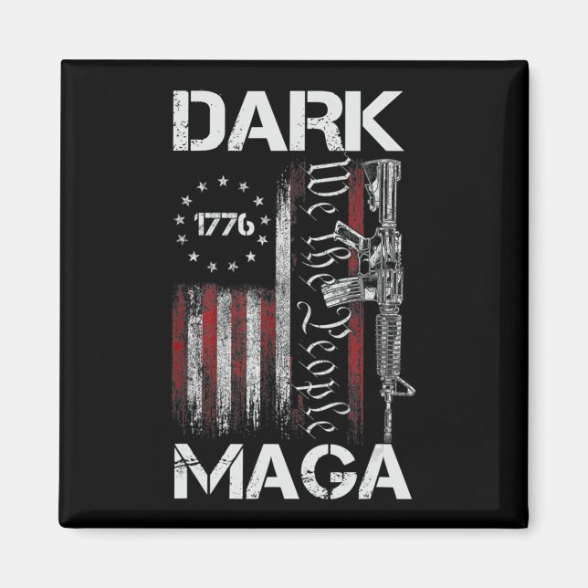 MAGA-SUPPORTTRUMP FÖR ANTI-BIDEN MÖRK MAGNET (Framsidan)