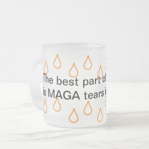 MAGA Tårar 10 oz Frosted Glass Beer Mugg