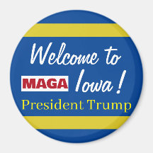 MAGA Välkommen till Iowas president Trump Rally