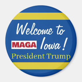 MAGA Välkommen till Iowas president Trump Rally Magnet