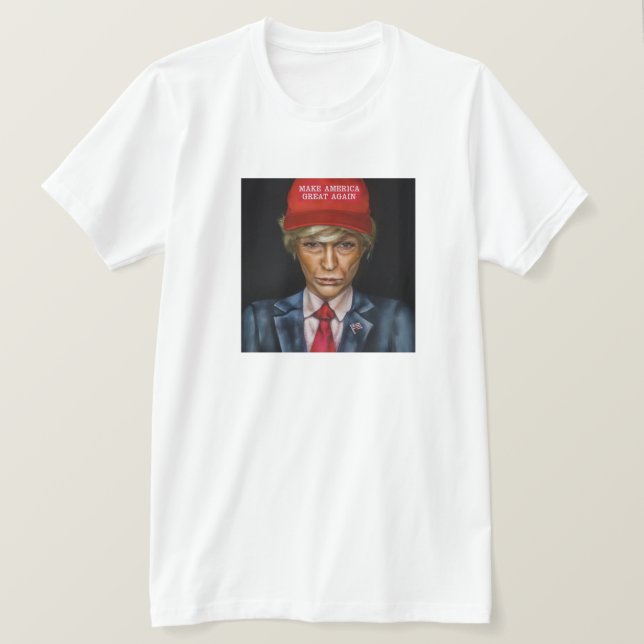 MAGA-Vuxen T-skift T Shirt (Design framsida)