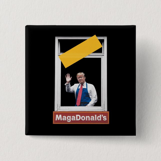 MAGADonald's Trump 2024 Knapp (Framsida)