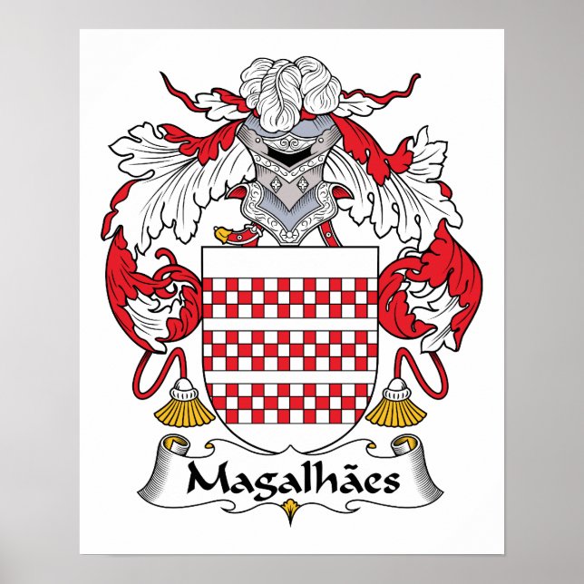 Magalhaes Family Crest Poster (Framsidan)