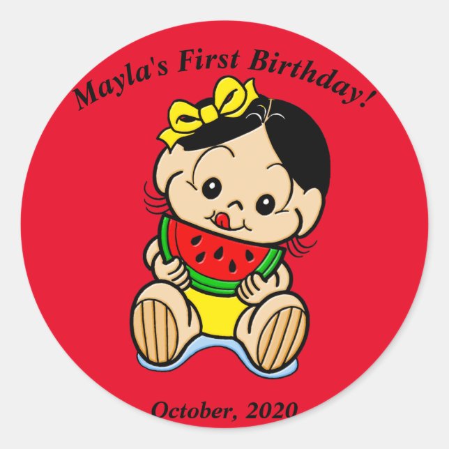 Magali Runt Klistermärke (Framsida)