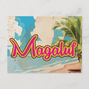 Magaluf-Vintagens semester Poster Vykort