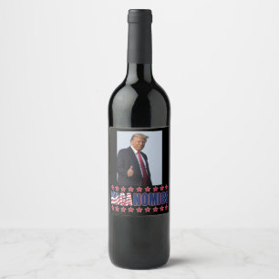 Maganomics Trump 2024 Vinflaska Etikett