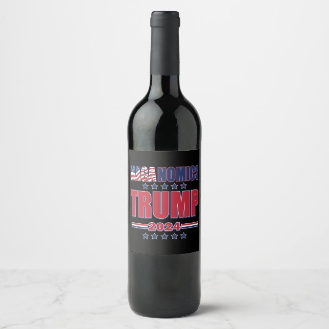 Maganomics Trump 2024 Vinflaska Etikett (Framsida)
