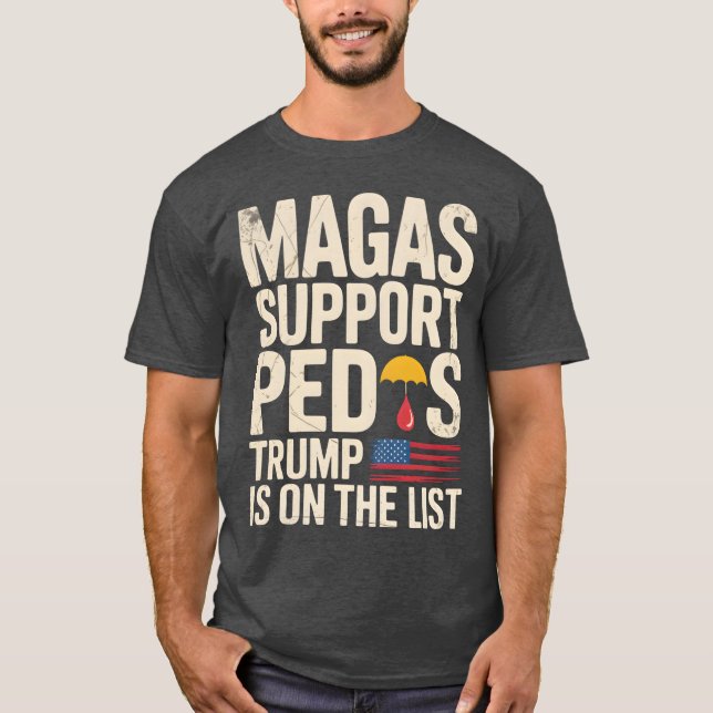 MAGAS SUPPORT PEDOS T SHIRT (Framsida)