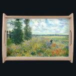 Magasin för Monet vallmoportion Frukostbricka<br><div class="desc">Claude Monet för MONET-VALLMOFÄLT "d'Argenteuil för pres för se Coquelicots för mästare",  fält av vallmor near Argenteuil - 1875.</div>