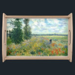 Magasin för Monet vallmoportion Frukostbricka<br><div class="desc">Claude Monet för MONET-VALLMOFÄLT "d'Argenteuil för pres för se Coquelicots för mästare",  fält av vallmor near Argenteuil - 1875.</div>