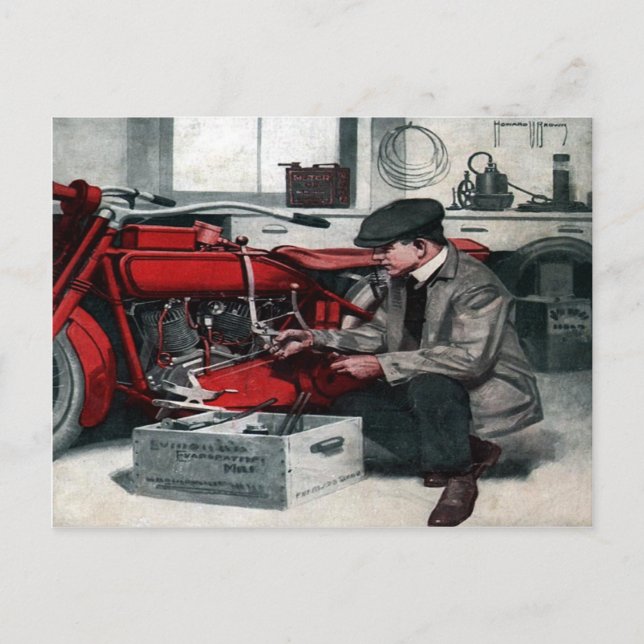 Magasinomslag vykort från 1919 [mörk ton] (Framsida)