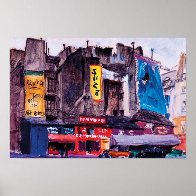 Magasins de Paris en 1930 Poster (Framsidan)