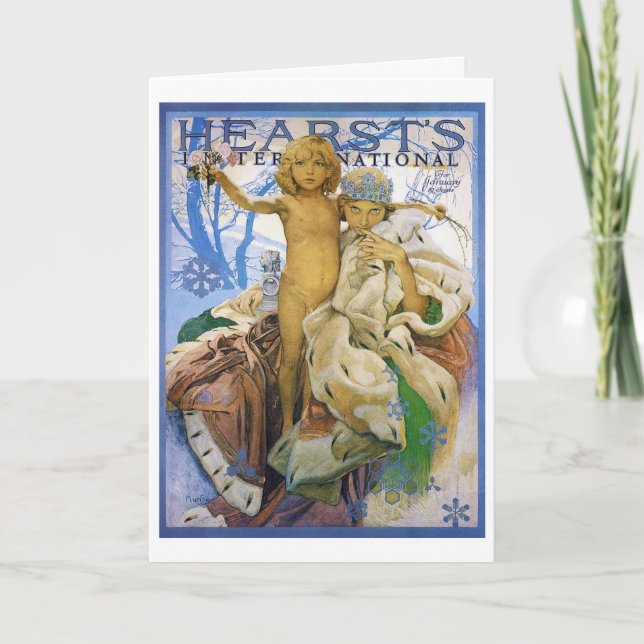 Magazine Cover, Alphonse Mucha Kort (Framsida)