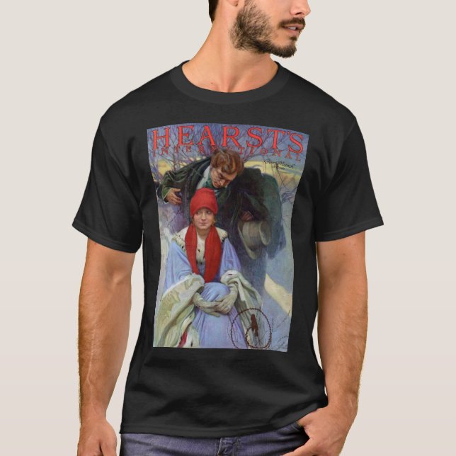 Magazine Cover, Alphonse Mucha T Shirt (Framsida)