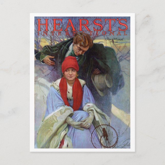 Magazine Cover, Alphonse Mucha Vykort (Framsida)