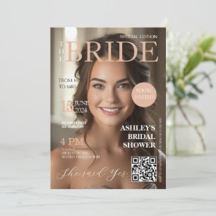 Magazine Cover Inbjudningskort för möhippan