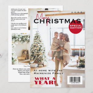 Magazine Cover-Personligen Julkort