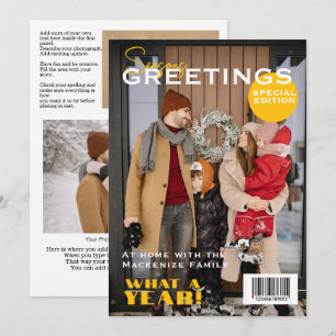 Magazine Cover-Personligen Julkort