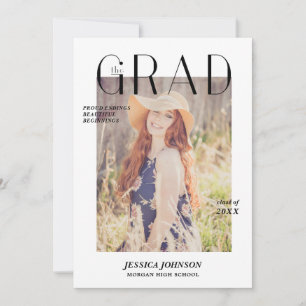 Magazine Cover Studenten annons Foto Card Julkort