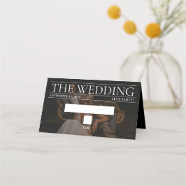 Magazine Editorial Newspaper Photos Bröllop Placeringskort