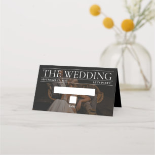 Magazine Editorial Newspaper Photos Bröllop Placeringskort
