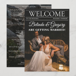 Magazine Editorial Photo Bröllop Itinerary Program