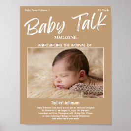 Magazine Keepsakys Photo Birth Poster