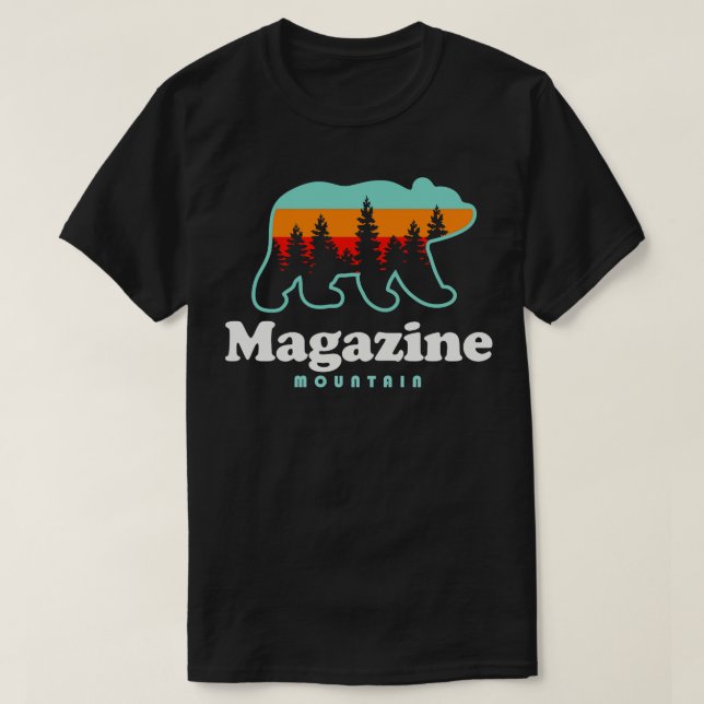 Magazine Mountain Hike Ozark National Forest Bear T Shirt (Design framsida)