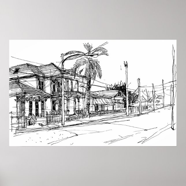 Magazine Street, New Orleans Poster (Framsidan)